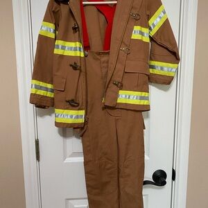 Kids Firefighter Costume - Brown